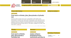 Desktop Screenshot of globalpolitics.cz